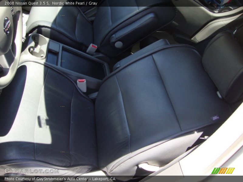 Nordic White Pearl / Gray 2008 Nissan Quest 3.5 S