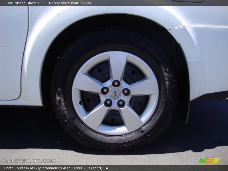 Nordic White Pearl / Gray 2008 Nissan Quest 3.5 S