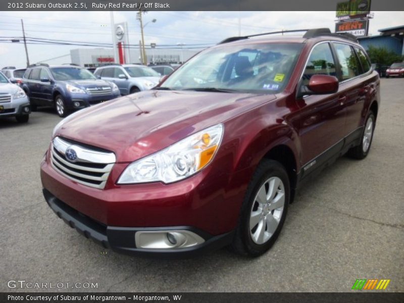 Ruby Red Pearl / Off Black 2012 Subaru Outback 2.5i
