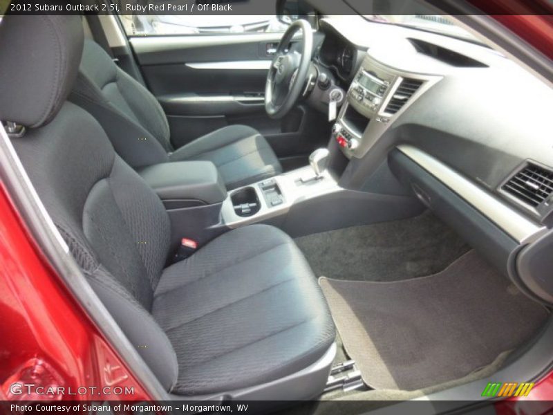 Ruby Red Pearl / Off Black 2012 Subaru Outback 2.5i