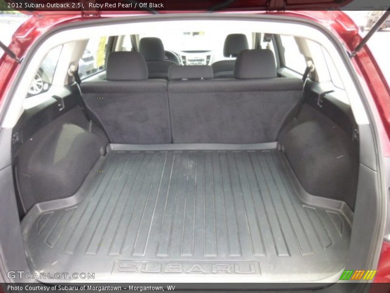 Ruby Red Pearl / Off Black 2012 Subaru Outback 2.5i