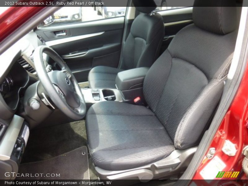 Ruby Red Pearl / Off Black 2012 Subaru Outback 2.5i