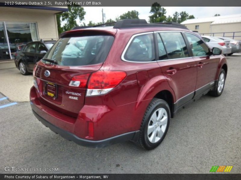 Ruby Red Pearl / Off Black 2012 Subaru Outback 2.5i