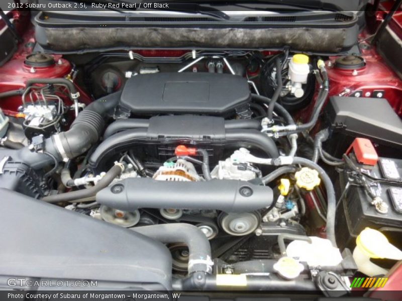 Ruby Red Pearl / Off Black 2012 Subaru Outback 2.5i