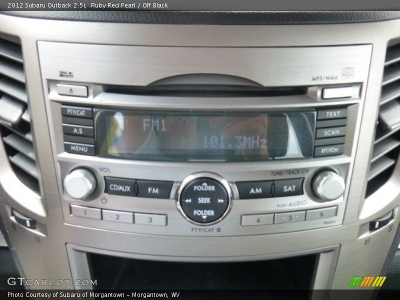 Ruby Red Pearl / Off Black 2012 Subaru Outback 2.5i