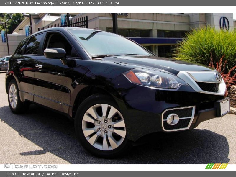 Crystal Black Pearl / Taupe 2011 Acura RDX Technology SH-AWD