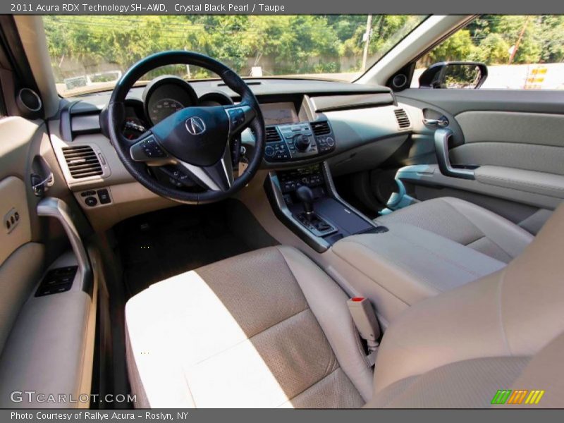 Crystal Black Pearl / Taupe 2011 Acura RDX Technology SH-AWD