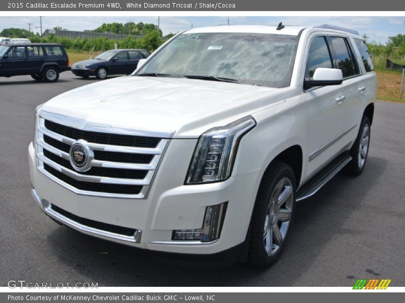 White Diamond Tricoat / Shale/Cocoa 2015 Cadillac Escalade Premium 4WD