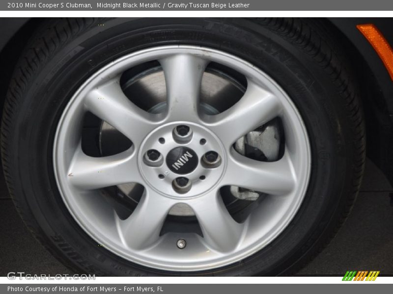 Midnight Black Metallic / Gravity Tuscan Beige Leather 2010 Mini Cooper S Clubman