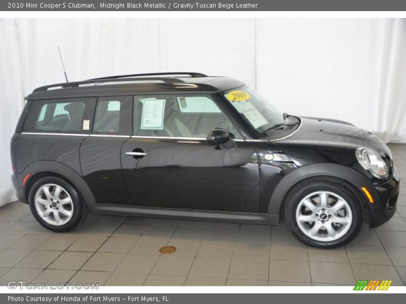 Midnight Black Metallic / Gravity Tuscan Beige Leather 2010 Mini Cooper S Clubman