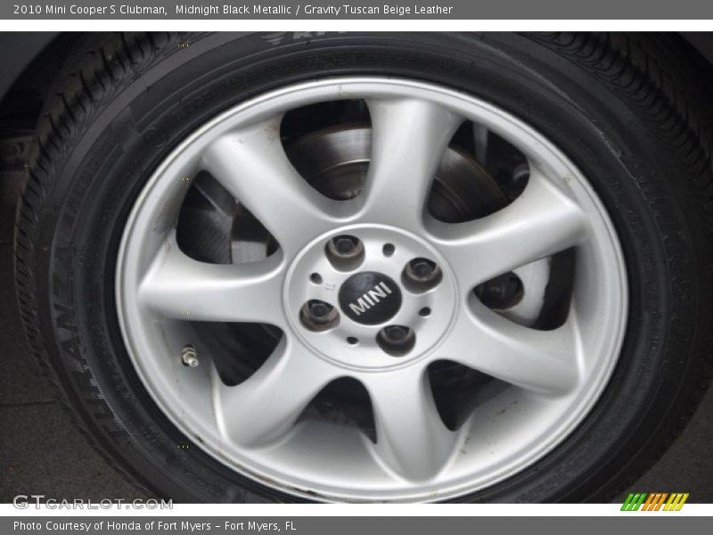 Midnight Black Metallic / Gravity Tuscan Beige Leather 2010 Mini Cooper S Clubman