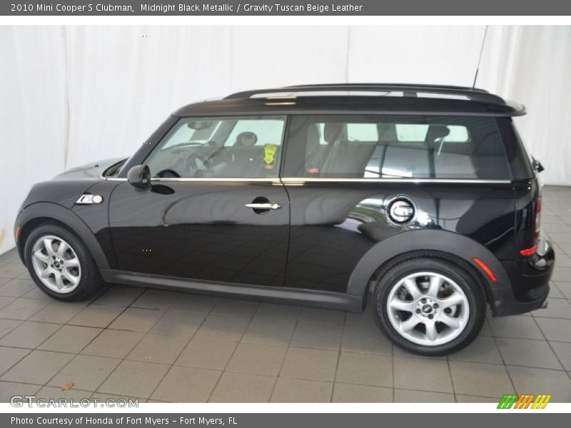 Midnight Black Metallic / Gravity Tuscan Beige Leather 2010 Mini Cooper S Clubman