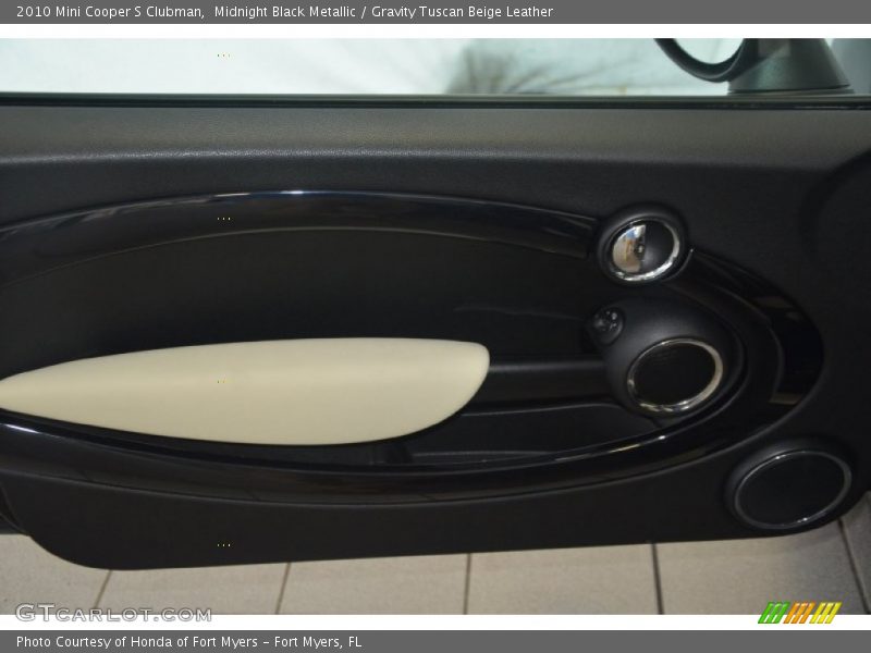 Midnight Black Metallic / Gravity Tuscan Beige Leather 2010 Mini Cooper S Clubman