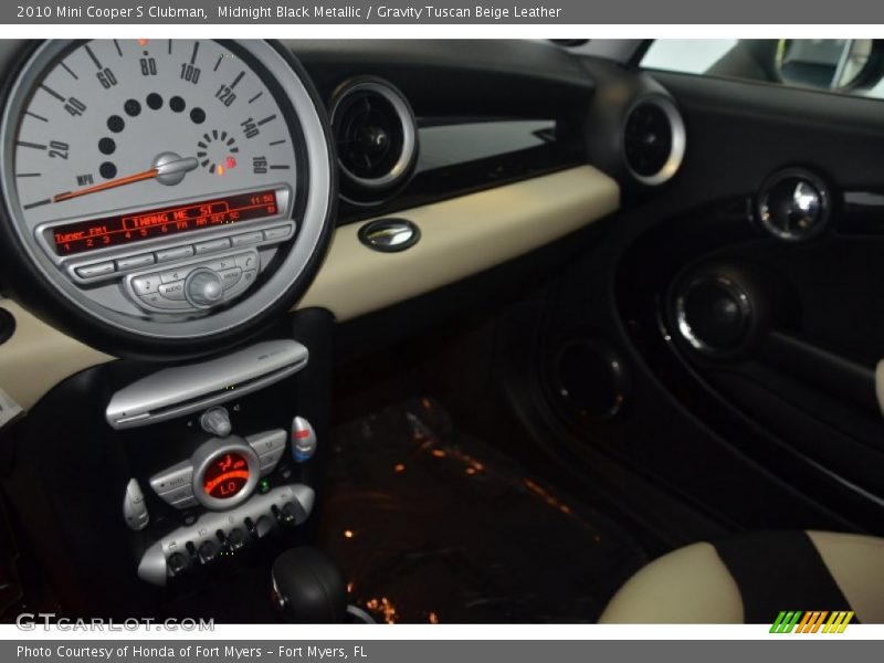 Midnight Black Metallic / Gravity Tuscan Beige Leather 2010 Mini Cooper S Clubman