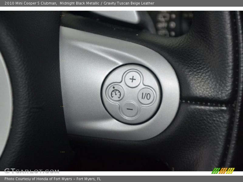 Midnight Black Metallic / Gravity Tuscan Beige Leather 2010 Mini Cooper S Clubman