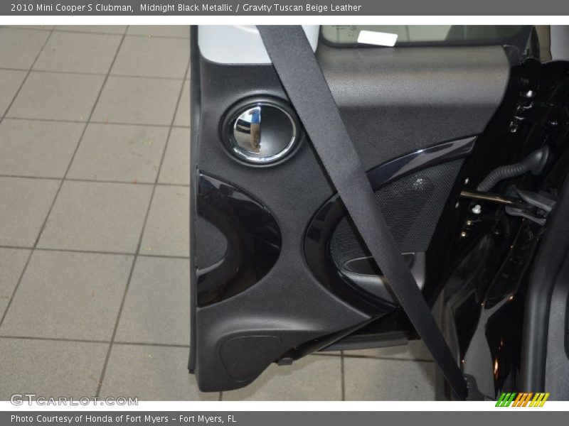 Midnight Black Metallic / Gravity Tuscan Beige Leather 2010 Mini Cooper S Clubman
