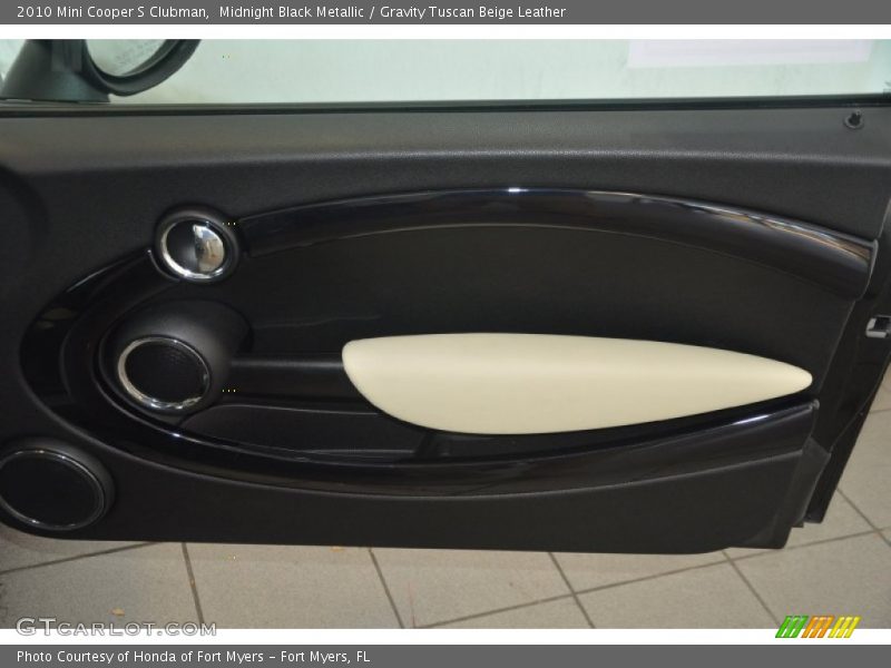 Midnight Black Metallic / Gravity Tuscan Beige Leather 2010 Mini Cooper S Clubman