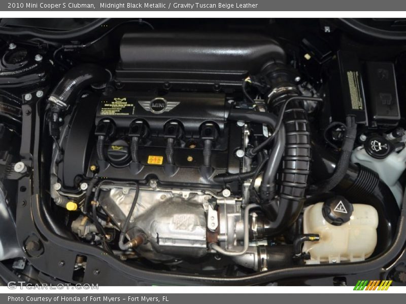 Midnight Black Metallic / Gravity Tuscan Beige Leather 2010 Mini Cooper S Clubman