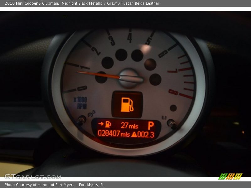 Midnight Black Metallic / Gravity Tuscan Beige Leather 2010 Mini Cooper S Clubman