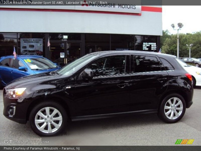 Labrador Black Pearl / Black 2014 Mitsubishi Outlander Sport SE AWD