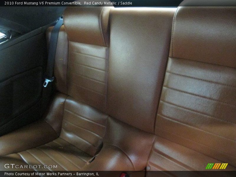 Red Candy Metallic / Saddle 2010 Ford Mustang V6 Premium Convertible