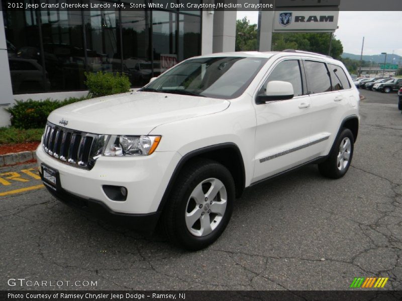 Stone White / Dark Graystone/Medium Graystone 2012 Jeep Grand Cherokee Laredo 4x4