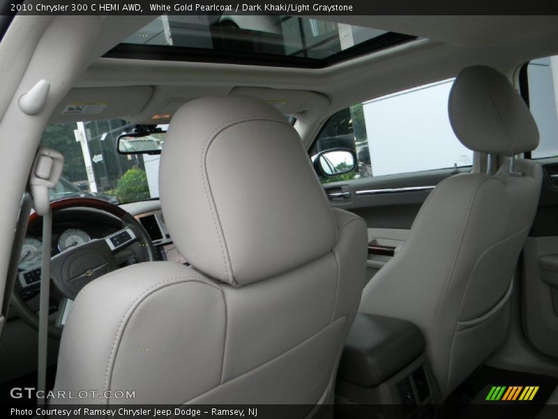 White Gold Pearlcoat / Dark Khaki/Light Graystone 2010 Chrysler 300 C HEMI AWD