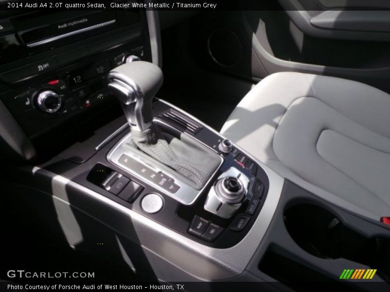 Glacier White Metallic / Titanium Grey 2014 Audi A4 2.0T quattro Sedan