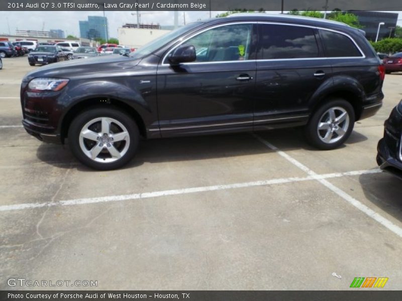Lava Gray Pearl / Cardamom Beige 2014 Audi Q7 3.0 TFSI quattro
