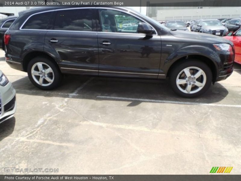 Lava Gray Pearl / Cardamom Beige 2014 Audi Q7 3.0 TFSI quattro