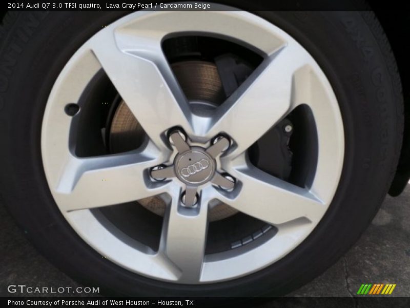 Lava Gray Pearl / Cardamom Beige 2014 Audi Q7 3.0 TFSI quattro