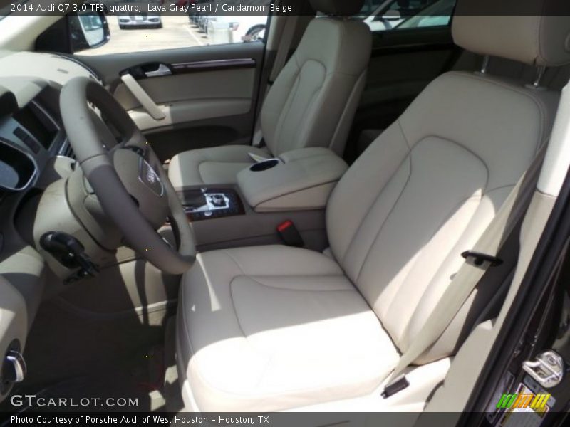 Lava Gray Pearl / Cardamom Beige 2014 Audi Q7 3.0 TFSI quattro