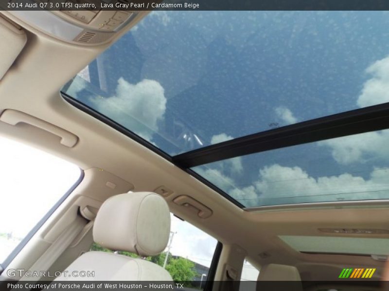 Lava Gray Pearl / Cardamom Beige 2014 Audi Q7 3.0 TFSI quattro