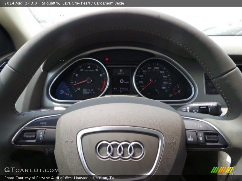 Lava Gray Pearl / Cardamom Beige 2014 Audi Q7 3.0 TFSI quattro