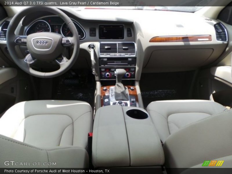 Lava Gray Pearl / Cardamom Beige 2014 Audi Q7 3.0 TFSI quattro