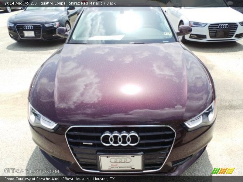 Shiraz Red Metallic / Black 2014 Audi A5 2.0T quattro Coupe