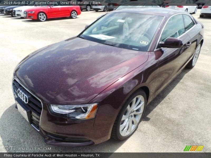 Shiraz Red Metallic / Black 2014 Audi A5 2.0T quattro Coupe