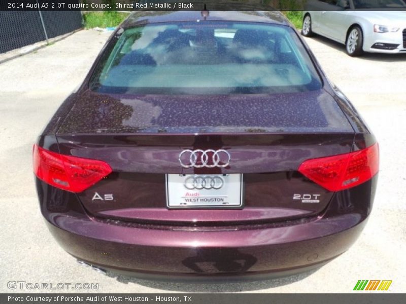 Shiraz Red Metallic / Black 2014 Audi A5 2.0T quattro Coupe