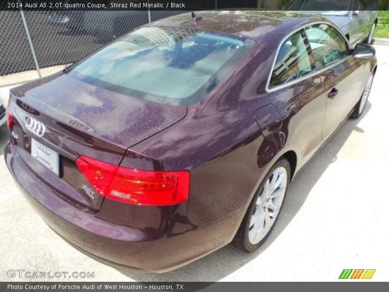 Shiraz Red Metallic / Black 2014 Audi A5 2.0T quattro Coupe