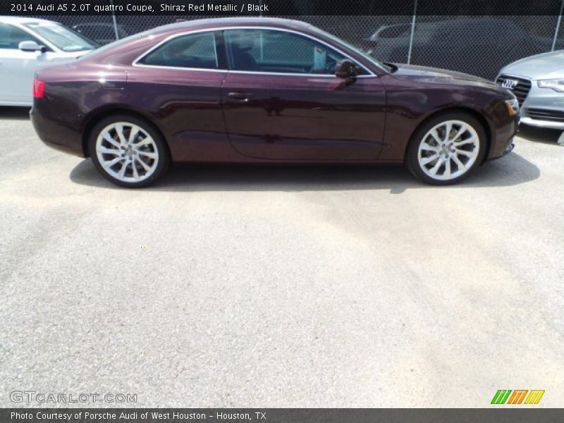 Shiraz Red Metallic / Black 2014 Audi A5 2.0T quattro Coupe