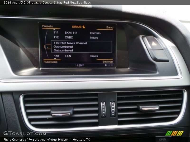 Shiraz Red Metallic / Black 2014 Audi A5 2.0T quattro Coupe
