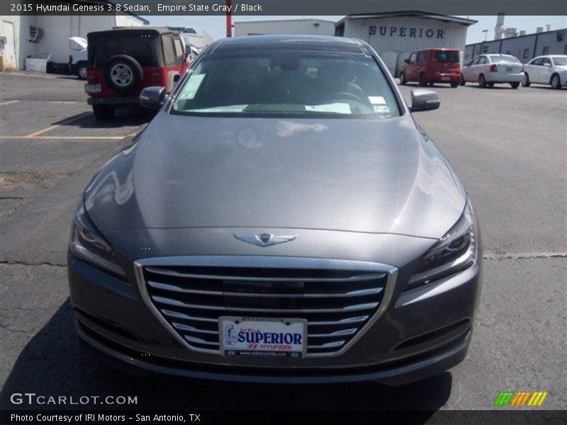 Empire State Gray / Black 2015 Hyundai Genesis 3.8 Sedan