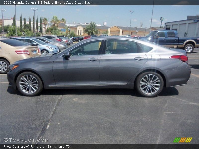 Empire State Gray / Black 2015 Hyundai Genesis 3.8 Sedan