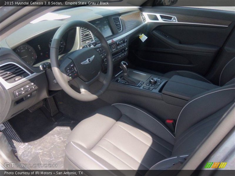 Empire State Gray / Black 2015 Hyundai Genesis 3.8 Sedan