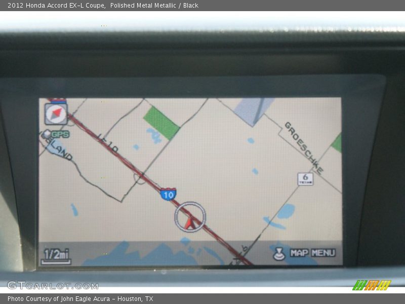 Navigation of 2012 Accord EX-L Coupe