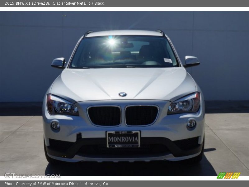Glacier Silver Metallic / Black 2015 BMW X1 sDrive28i