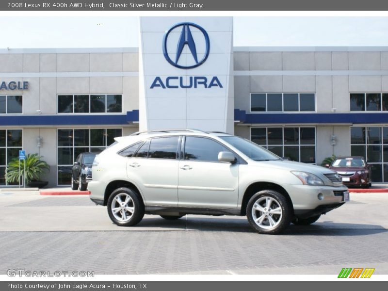 Classic Silver Metallic / Light Gray 2008 Lexus RX 400h AWD Hybrid