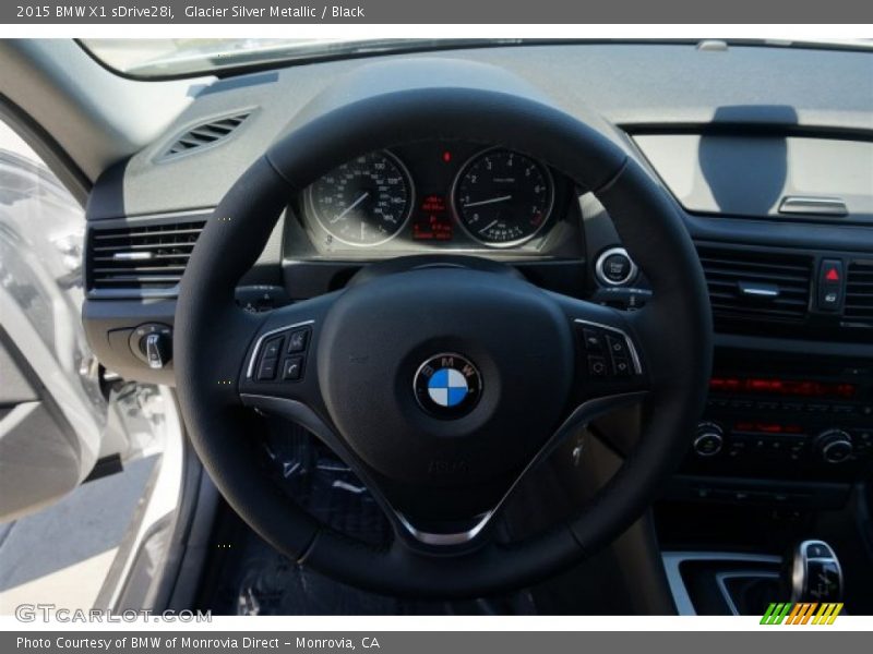 Glacier Silver Metallic / Black 2015 BMW X1 sDrive28i