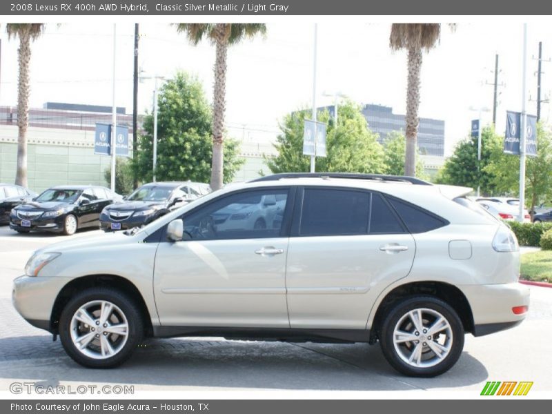 Classic Silver Metallic / Light Gray 2008 Lexus RX 400h AWD Hybrid