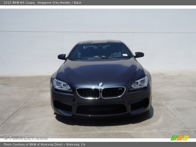 Singapore Grey Metallic / Black 2015 BMW M6 Coupe